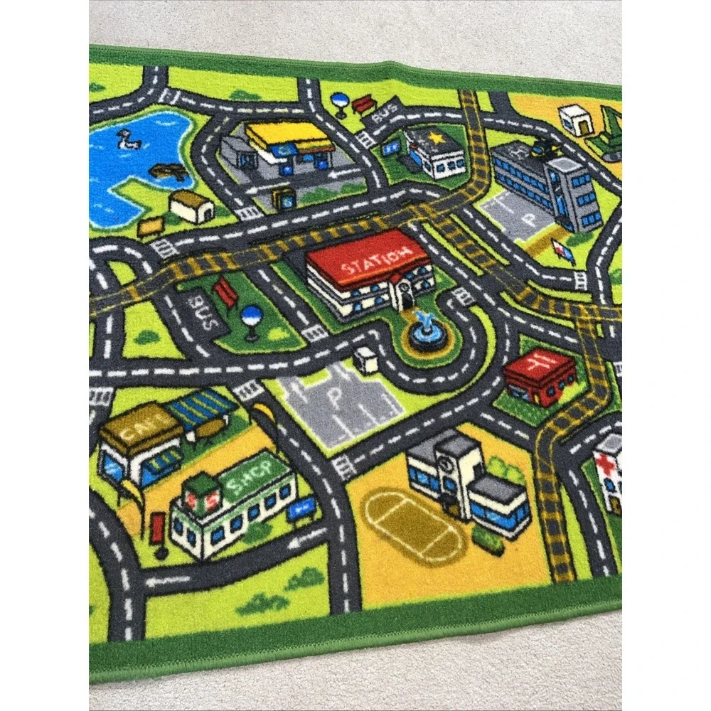 Rectangle Shape‎ Kids Rug Carpet with Anti Skid Backing Made Of Nylon-3 x 5 feet